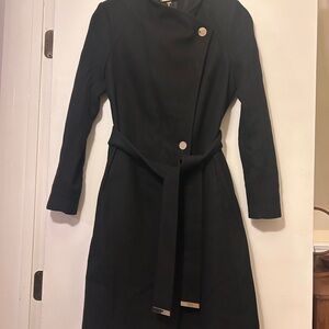 Ted Baker Black Long Sleeve Coat